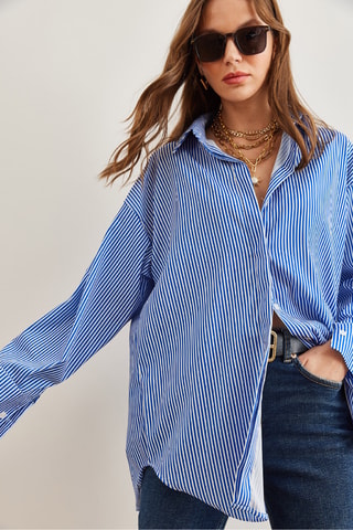 Tunique - Bleu marine et blanc