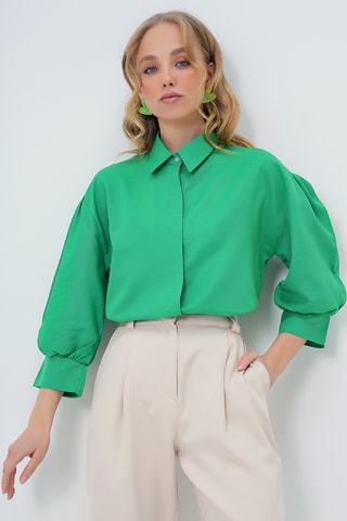 Chemisier regular - Vert