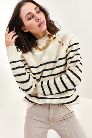 Pull - Blanc et noir