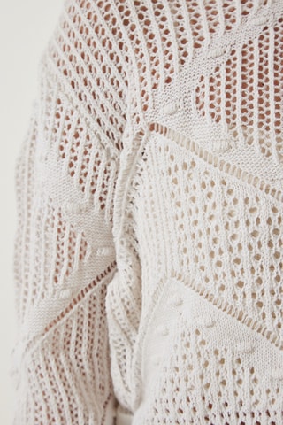 Pull tricoté - Blanc