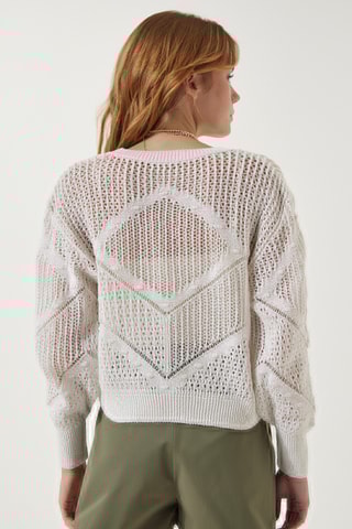 Pull tricoté - Blanc