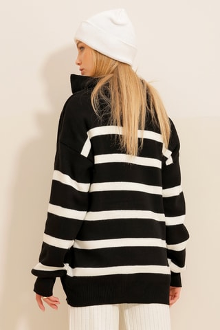 Pull en laine - Noir et blanc