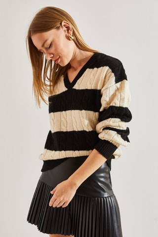 Pull - Blanc et noir