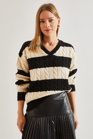 Pull - Blanc et noir