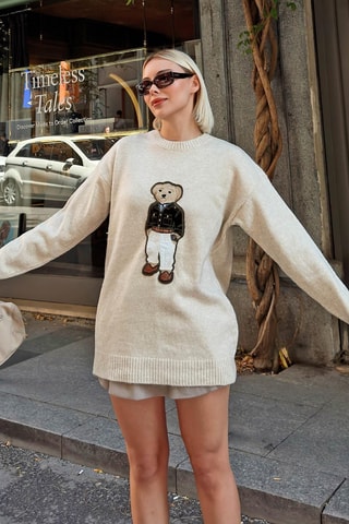 Pull relaxed - Beige