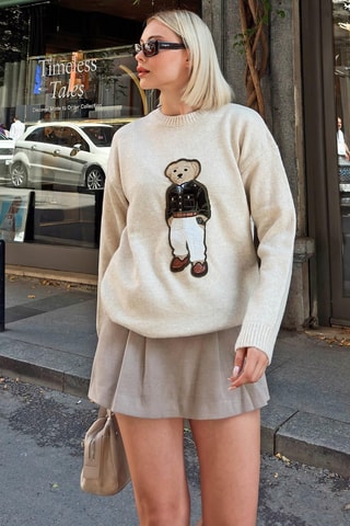 Pull relaxed - Beige
