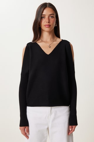 Top oversize - Noir