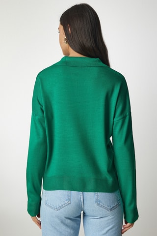 Pull regular - Vert foncé