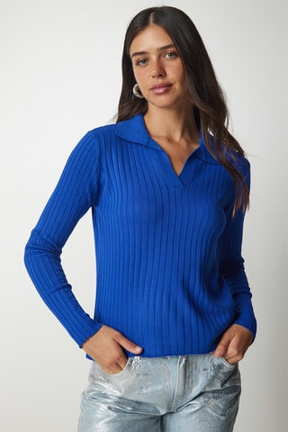Pull regular - Bleu foncé