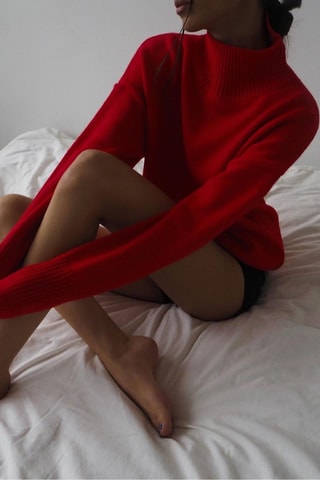 Pull en laine - Rouge