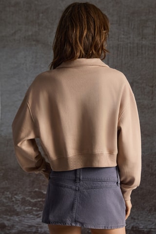 Sweat en coton biologique - Beige