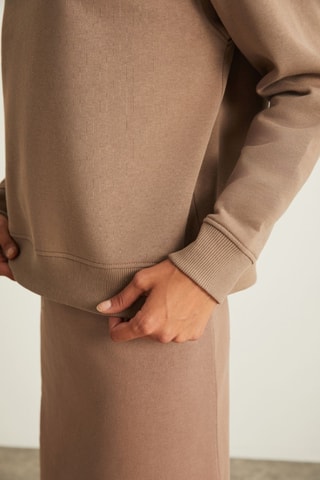 Sweat en coton biologique - Taupe