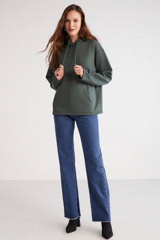 Sweat à capuche - Kaki