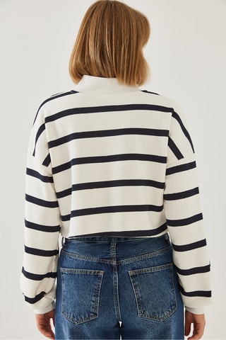 Sweat - Blanc et bleu nuit