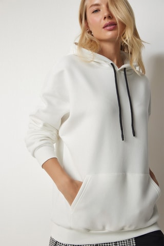 Sweat à capuche - Ecru