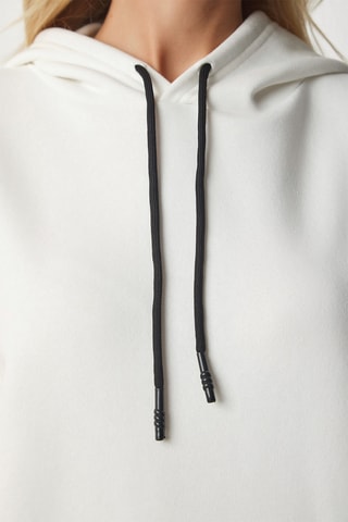 Sweat à capuche - Ecru