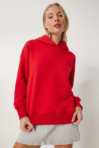 Sweat à capuche - Rouge