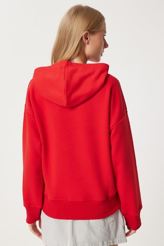 Sweat à capuche - Rouge