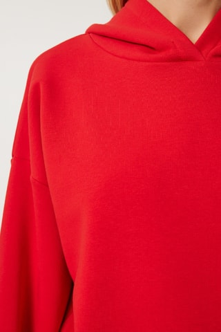 Sweat à capuche - Rouge