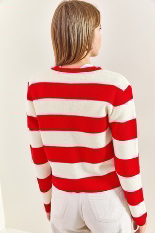 Gilet - Blanc et rouge