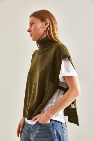 Pull sans manches - Kaki