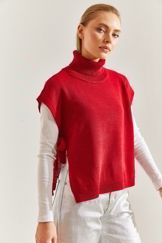 Pull sans manches - Bordeaux