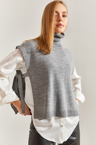 Pull sans manches - Gris