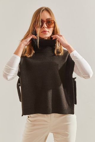 Pull sans manches - Marron