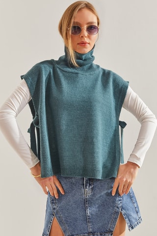 Pull sans manches - Vert foncé