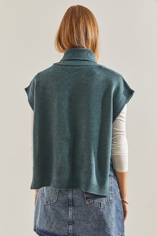 Pull sans manches - Vert foncé