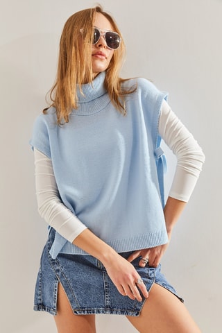 Pull sans manches - Ciel