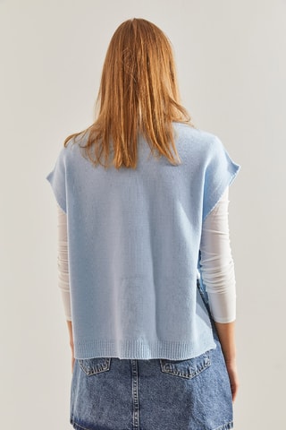 Pull sans manches - Ciel