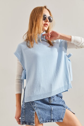 Pull sans manches - Ciel