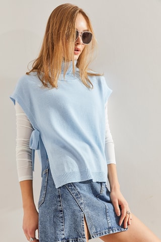 Pull sans manches - Ciel