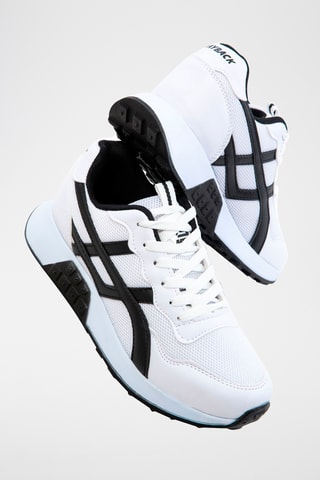 Baskets plateformes - Blanc et noir