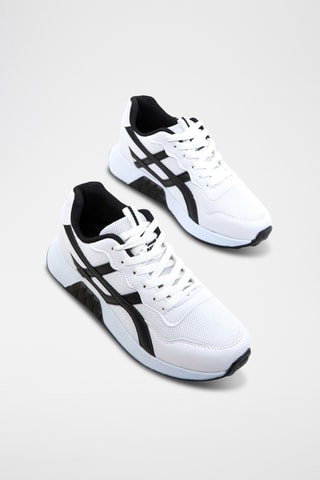 Baskets plateformes - Blanc et noir