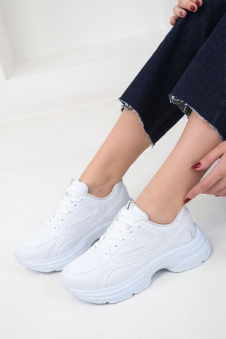 Baskets plateformes - Blanc