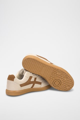 Baskets plateformes - Beige clair et marron