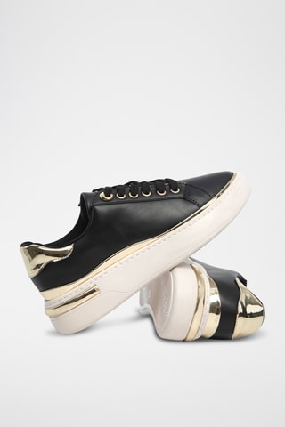 Baskets plateformes - Noir et doré