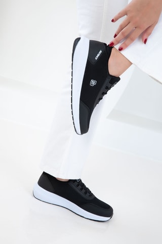 Baskets plateformes - Noir et blanc