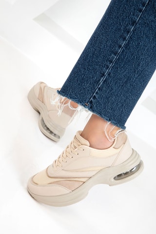 Baskets plateformes - Beige