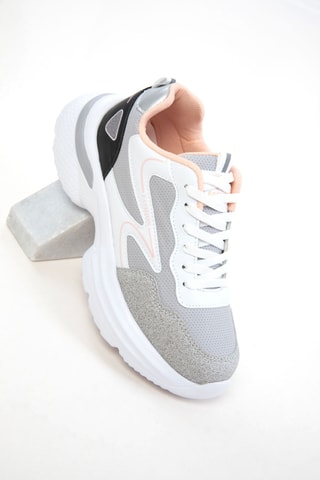 Baskets plateformes - Noir et rose poudré