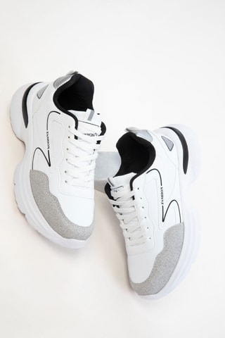 Baskets plateformes - Blanc et noir