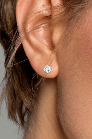 5 pares de brincos - Prateado e dourado