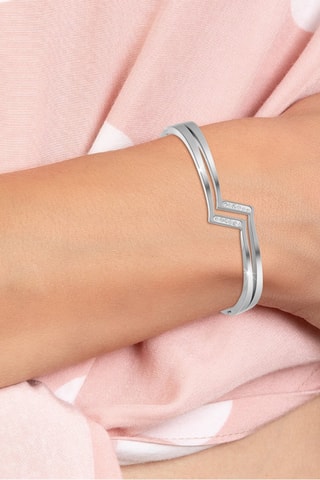 Pulseira rígida - Prateado