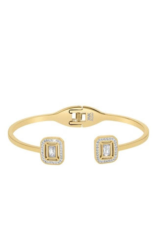 Pulseira rígida banhada a ouro fino amarelo