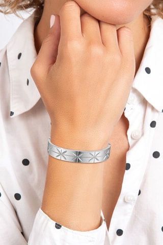 Pulseira rígida - Prateado