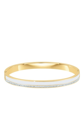 Pulseira rígida - Dourado e branco