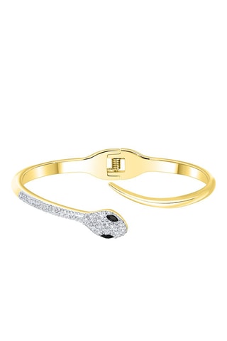 Pulseira rígida banhada a ouro fino amarelo