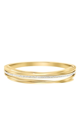 Pulseira rígida banhada a ouro fino amarelo